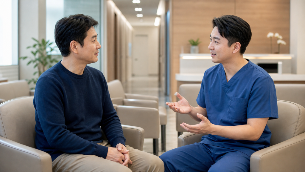 내시경 점막절제술 EMR 상담 대기실